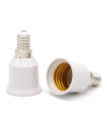 LAMP HOLDER ADAPTER FROM E14 PLUG TO E27 SOCKET - ELE-E14-E27WH