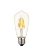 8w Filament ST64 LED dimmable full glass lamp 4000k Cool White Edison Screw e27 - LUS20979