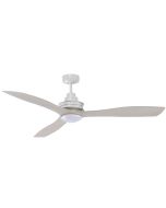 Clarence Ceiling Fan with LED Light by Mercator 56″ in White - FC768143WH