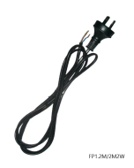  Flex & Plug Black 2m 3 wire FP2M3W