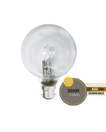 SPHERICAL 28W G80 BC CLEAR HALOGEN LUS30300