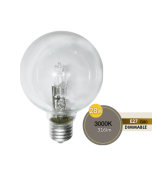 SPHERICAL 28W G80 ES CLEAR HALOGEN LUS30301