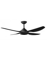 HARMONY II - 48"/1220mm ABS 4 Blade Ceiling Fan - Black - Indoor/Covered outdoor - HAR1204BL