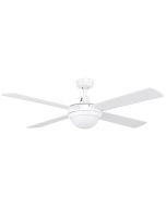 TEMPEST-II 52'' CEILING FAN W/2xB22 LIGHT-WHITE WITH WHITE BLADES - 99988/05