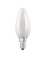 2W 12-24 Volt DC Candle Dimmable LED Bulb (E14) Frosted in Warm White