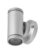 Double LED Mini Tube Wall Light Silver/Grey, Copper, Charcoal 1.5W LLED30102-SI Superlux