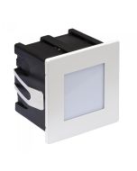 LED Recessed Wall Light - Louvered White 1.5W LRL112-WH Superlux