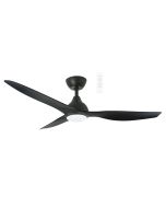 MADC1233MMR Avoca DC 1220mm 3 ABS Blade WIFI & Remote Control Ceiling Fan with Variable Dim 20w CCT LED Light Matt Black