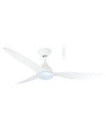 MADC1233WWR Avoca DC 1220mm 3 ABS Blade WIFI & Remote Control Ceiling Fan with Variable Dim 20w CCT LED Light Matt White