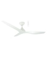 MADC123WWR Avoca DC 1220mm 3 ABS Blade WIFI & Remote Control Ceiling Fan Only Matt White