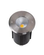 Magneto 9W 24V Round LED Inground Light Stainless Steel / Warm White - 21086	