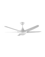 MARIAH - 52"/1320mm ABS 5 Blade Ceiling Fan with 18w LED Light - White - Indoor/Covered Outdoor MAR1305WH-L Ventair