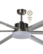 Albatross 72″ DC Ceiling Fan With 24W LED Light and Remote Brushed Nickel MAFML3BR Martec