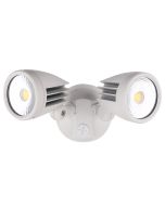 White Fortress II 30W Tricolour LED Double Exterior Security Light - MLXF3452W