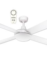 Lifestyle DC 52" 1300mm White Ceiling Fan With 24W Dimmable LED Light CCT - DLDC1343WR