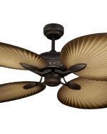 Oasis 52" 4 ABS Blade Palm Leaf Ceiling Fan Only Old Bronze - MOF134OB