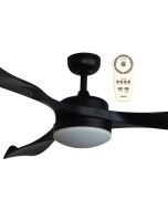 Scorpion 52″ DC Ceiling Fan With 20W CCT LED Light and Remote Matt black MSF1333MR Martec