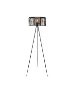 Finley Black Rattan Floor Lamp - MFL027