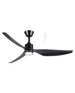 Genoa DC 1270mm 3 ABS Blade WIFI & Remote Control Ceiling Fan with Variable Dim 16w CCT LED Light In Black