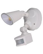 Defender Single Spot LED Outdoor Flood Light 10w Tricolour Sensor White - MLXD3451WS