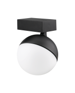 MOON 6/9W 240V TRIO WALL LIGHT OPAL BLACK 22822