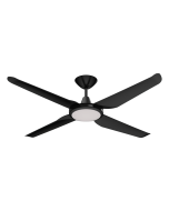 MOTION 4 BLADE 52" DC CEILING FAN WITH LED LIGHT BLACK 60050