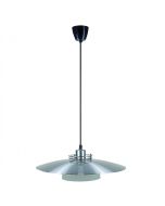 Large Shade Suspension Pendant Silver/Grey, White 100W MS47402-BA Superlux