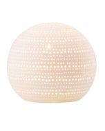 Winnie White Small Perforated Porcelain Table Lamp - MTBL001-S