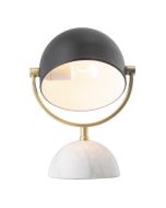 Mercator Ainsley Black and Satin Brass Table Lamp with Marble Base - MTBL012
