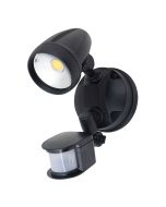 Muro 15 Watt Single Head LED Spotlight with Sensor Black / Tri Colour - 25056	
