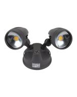 Muro 30 Watt Twin Head LED Spotlight Dark Grey / Tri Colour - 25060	