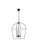 LANGDON 4-LIGHT CAGED PENDANT BLACK E14 OL65625BK