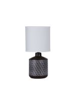 CELIA TABLE LAMP COFFEE w/ WHITE SHADE - OL90117CO