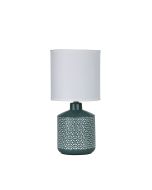 CELIA TABLE LAMP GREEN w/ WHITE SHADE - OL90117GN
