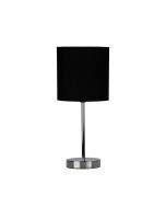 ZOLA TABLE LAMP CHROME / BLACK SHADE - OL90120BK