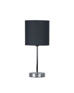 ZOLA TABLE LAMP CHROME / GREY SHADE - OL90120GY