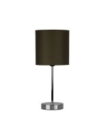 ZOLA TABLE LAMP CHROME / TAUPE SHADE - OL90120TP