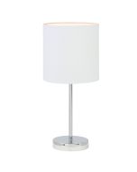 ZOLA TABLE LAMP CHROME / WHITE SHADE - OL90120WH