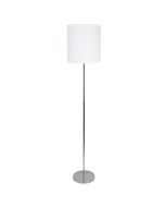 ZOLA FLOOR LAMP CHROME / WHITE SHADE - OL90121WH