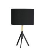 MICKY Black Retro Metal Table Lamp with Shade - OL93151BK