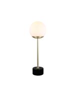 MILTON TABLE LAMP MARBLE & ANTIQUE BRASS - OL93651AB