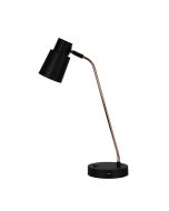 RIK DESK LAMP Black/Copper Table lamp with USB socket - OL93911CO