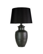 ATTICA AGED BLACK COMPLETE TABLE LAMP - OL98841