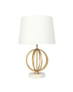 LOXTON TABLE LAMP Gold painted metal/ marble table lamp - OL98872
