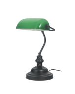 BANKERS LAMP BLACK / GREEN (switched) - OL99441BK