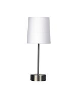LANCET TOUCH LAMP w/ WHITE SHADE ON-OFF - OL99467WH