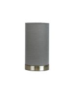 MANTEL TOUCH LAMP w/ GREY SHADE ON-OFF - OL99469GY