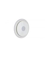OLSON 200 UNIVERSAL- 240mm Cut-out, 125mm Outlet, Side Duct Exhaust Fan - Round White with 10W LED - OLSWURD-LED