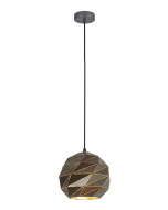 ORIGAM Dome Carved Iron Origami Style Pendant Lights ORIGAMI6