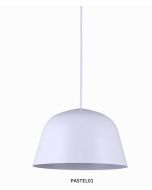 PENDANT ES 40W HAL Matte WH Angled DOME PASTEL01A Cla Lighting